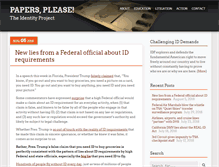 Tablet Screenshot of papersplease.org
